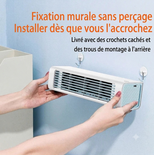 FresheuAir™ AirFlow Pro – Ventilateur Mural Sans Pales Silencieux avec Télécommande et Oscillation Automatique