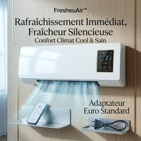 1 FresheuAir™ CoolAir Pro – Climatiseur Mural 2-en-1 Chauffage et Refroidissement